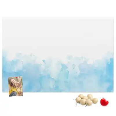 Painted splashes cork memo board