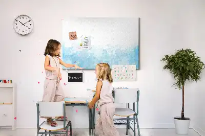 Painted splashes cork memo board