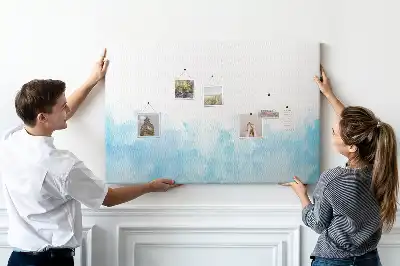 Painted splashes cork memo board