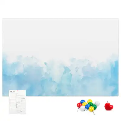 Painted splashes cork memo board