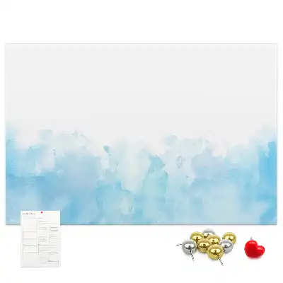 Painted splashes cork memo board