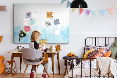 Painted splashes cork memo board