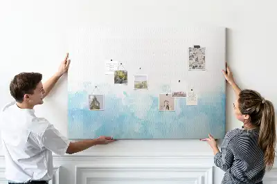 Painted splashes cork memo board