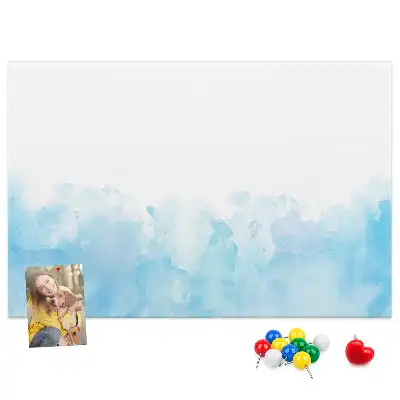 Painted splashes cork memo board