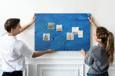 Printed Cork Memo Board Bird feather