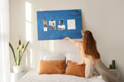 Printed Cork Memo Board Bird feather