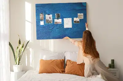 Printed Cork Memo Board Bird feather