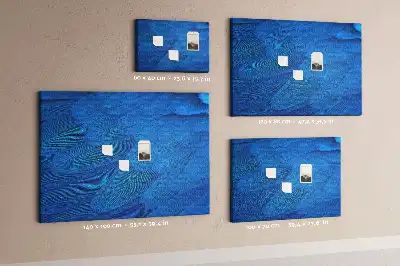 Printed Cork Memo Board Bird feather