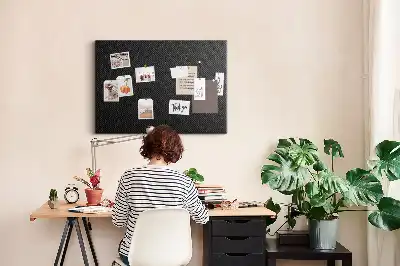Dark abstraction cork memo board