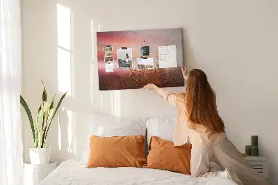 Misty Morning Printed Cork Memo Board