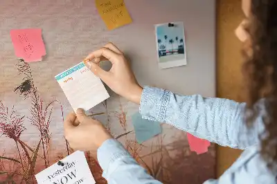 Misty Morning Printed Cork Memo Board