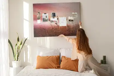 Misty Morning Printed Cork Memo Board