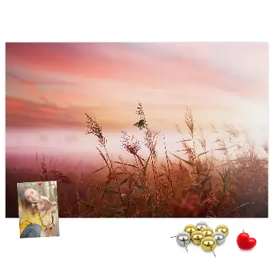 Misty Morning Printed Cork Memo Board