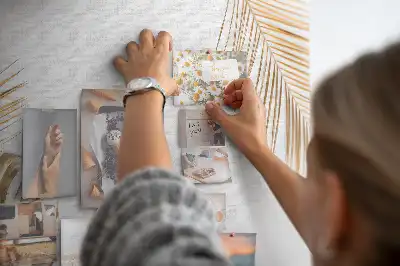 Tropical leaves cork memo board