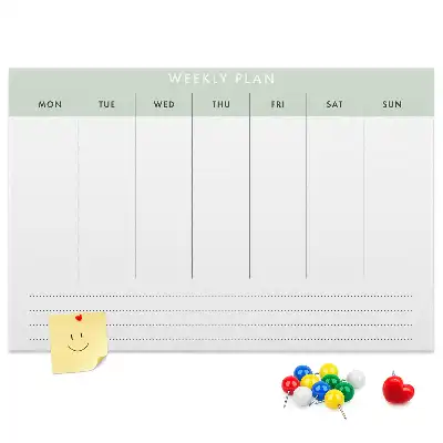 Cork memo board Weekly planner