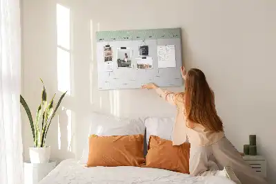 Weekly planner cork memo board