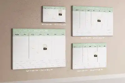 Weekly planner cork memo board