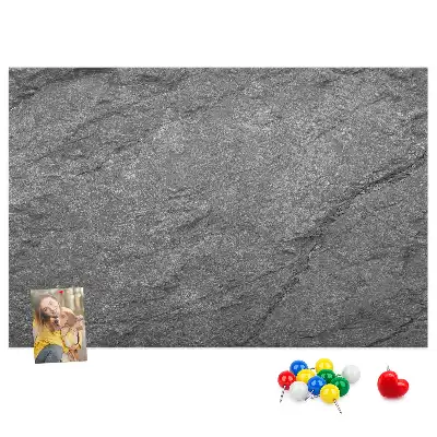 Volcanic rock printed cork board