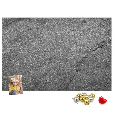 Volcanic rock printed cork board
