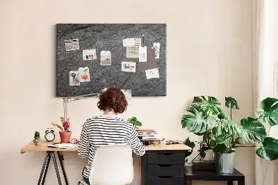 Volcanic rock printed cork board