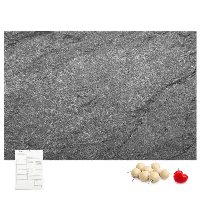 Volcanic rock printed cork board