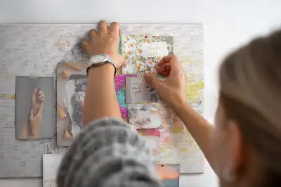 Brain Abstraction Printed Cork Memo Board