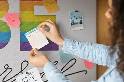 Be Yourself Printed Cork Memo Board