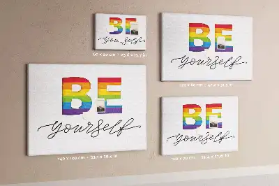 Be Yourself Printed Cork Memo Board