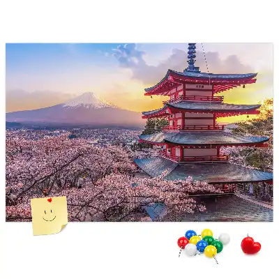 Printed Cork Board Japanese architecture