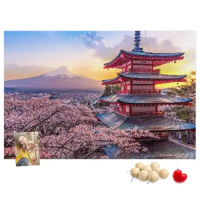 Printed Cork Board Japanese architecture