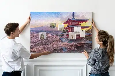 Printed Cork Board Japanese architecture