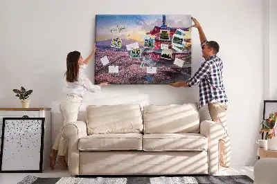 Japanese Architecture Printed Cork Board