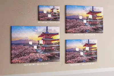 Printed Cork Board Japanese architecture