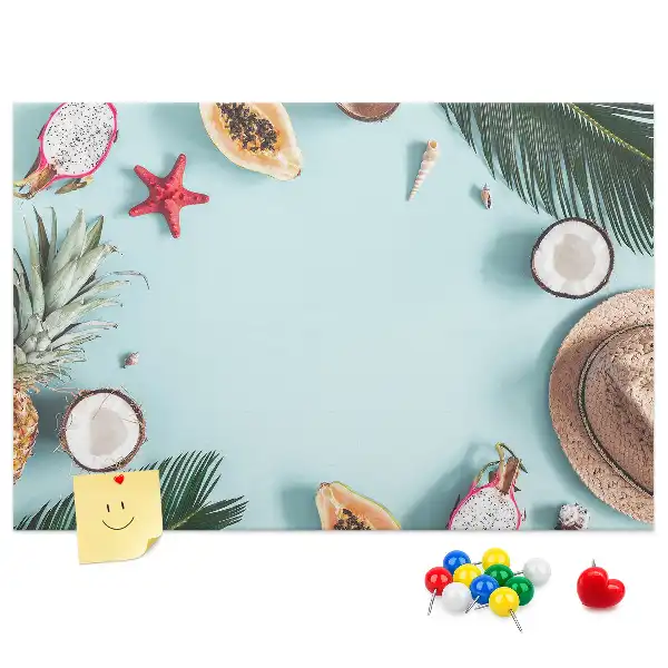 Summer Composition Cork Memo Board