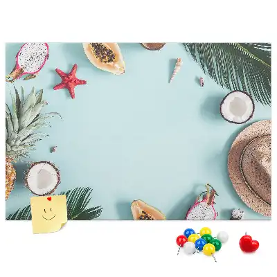 Summer Composition Cork Memo Board