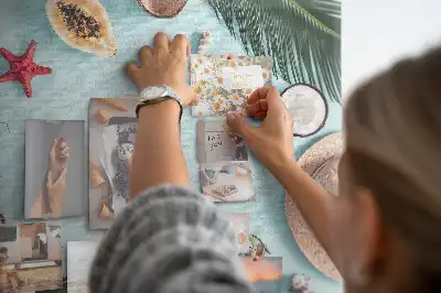 Summer Composition Cork Memo Board