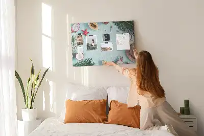 Summer Composition Cork Memo Board