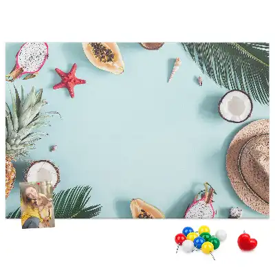 Summer Composition Cork Memo Board