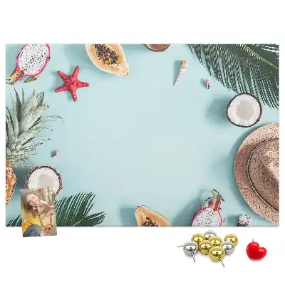 Summer Composition Cork Memo Board