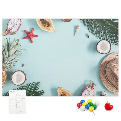 Summer Composition Cork Memo Board