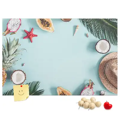 Summer Composition Cork Memo Board