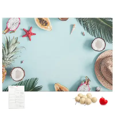 Summer Composition Cork Memo Board