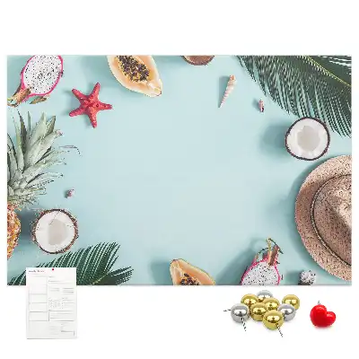 Summer Composition Cork Memo Board