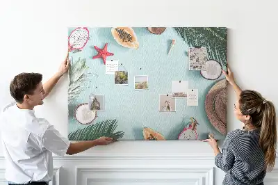 Summer Composition Cork Memo Board