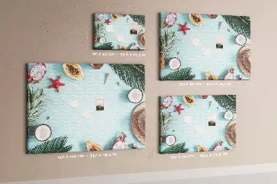 Summer Composition Cork Memo Board