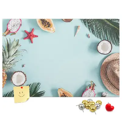 Summer Composition Cork Memo Board