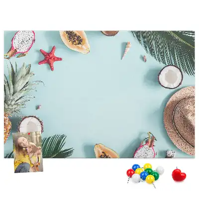 Summer Composition Cork Memo Board
