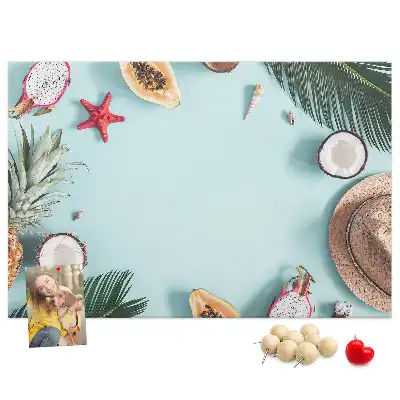 Summer Composition Cork Memo Board