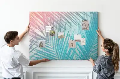 Cork memo board Tropical palm