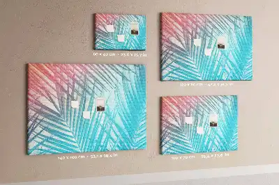Cork memo board Tropical palm